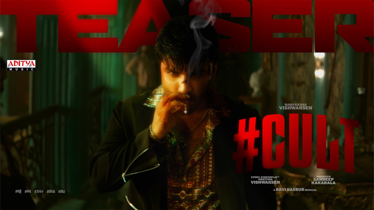 Vishwak Sen in official CULT red-band teaser artwork