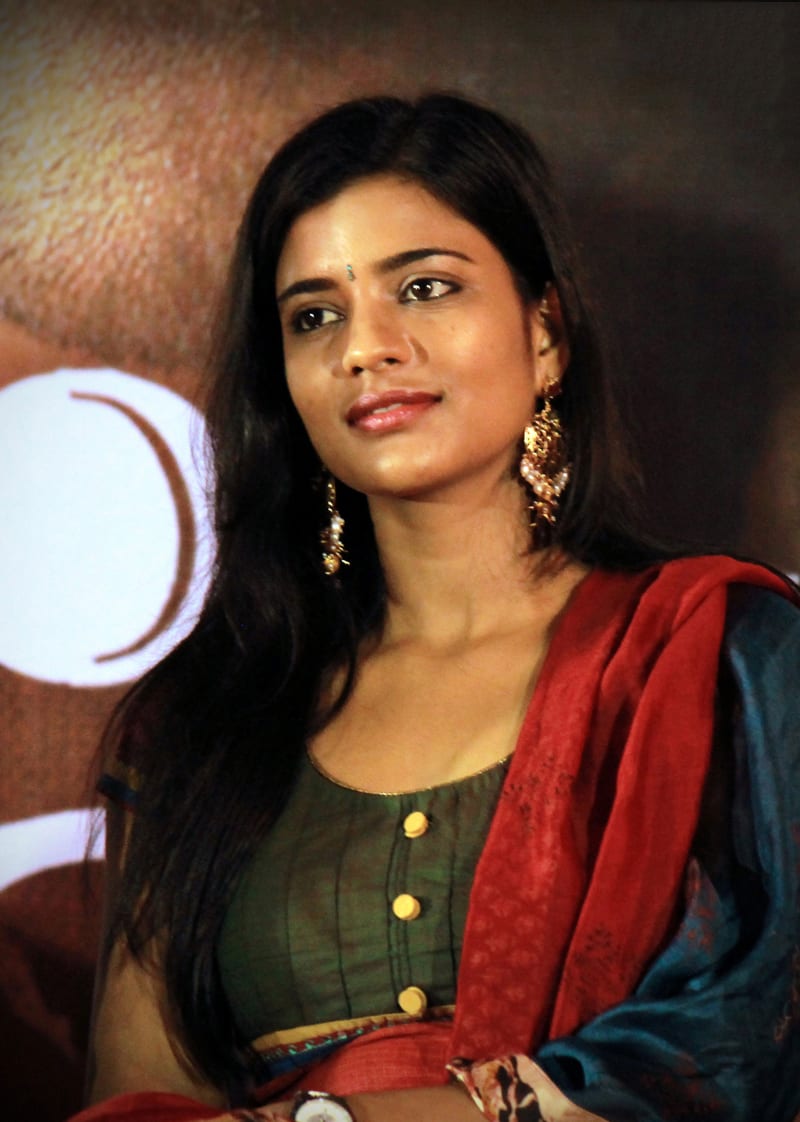Aishwarya Rajesh at the Rummy audio launch.