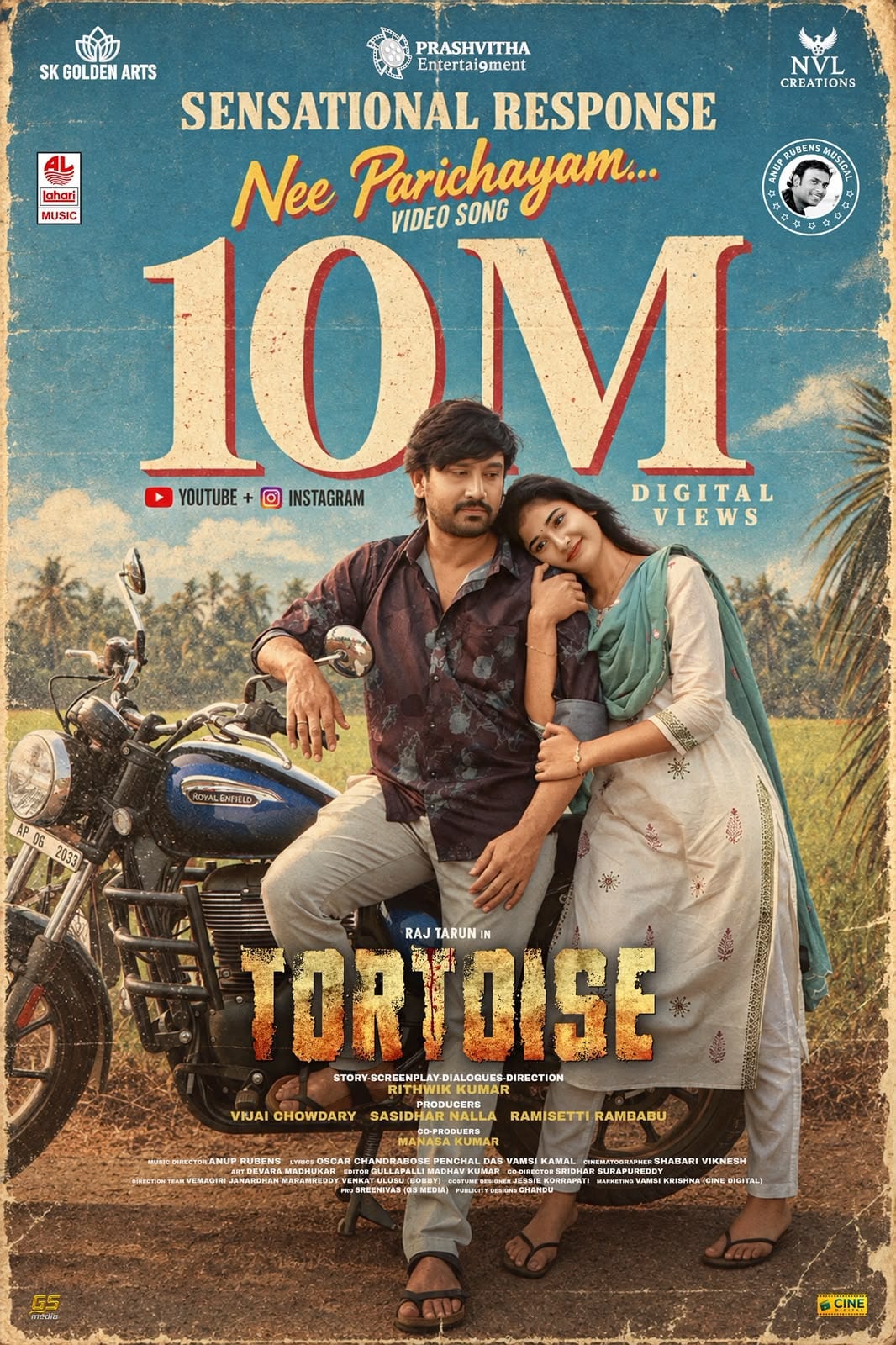Promotional artwork for the Nee Parichayam song from Tortoise
